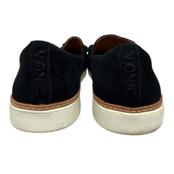 Vionic Mahalo Suede Ruffles Women's Slip-on Shoe Sneakers in Black Size 8 - Picture 5 of 8